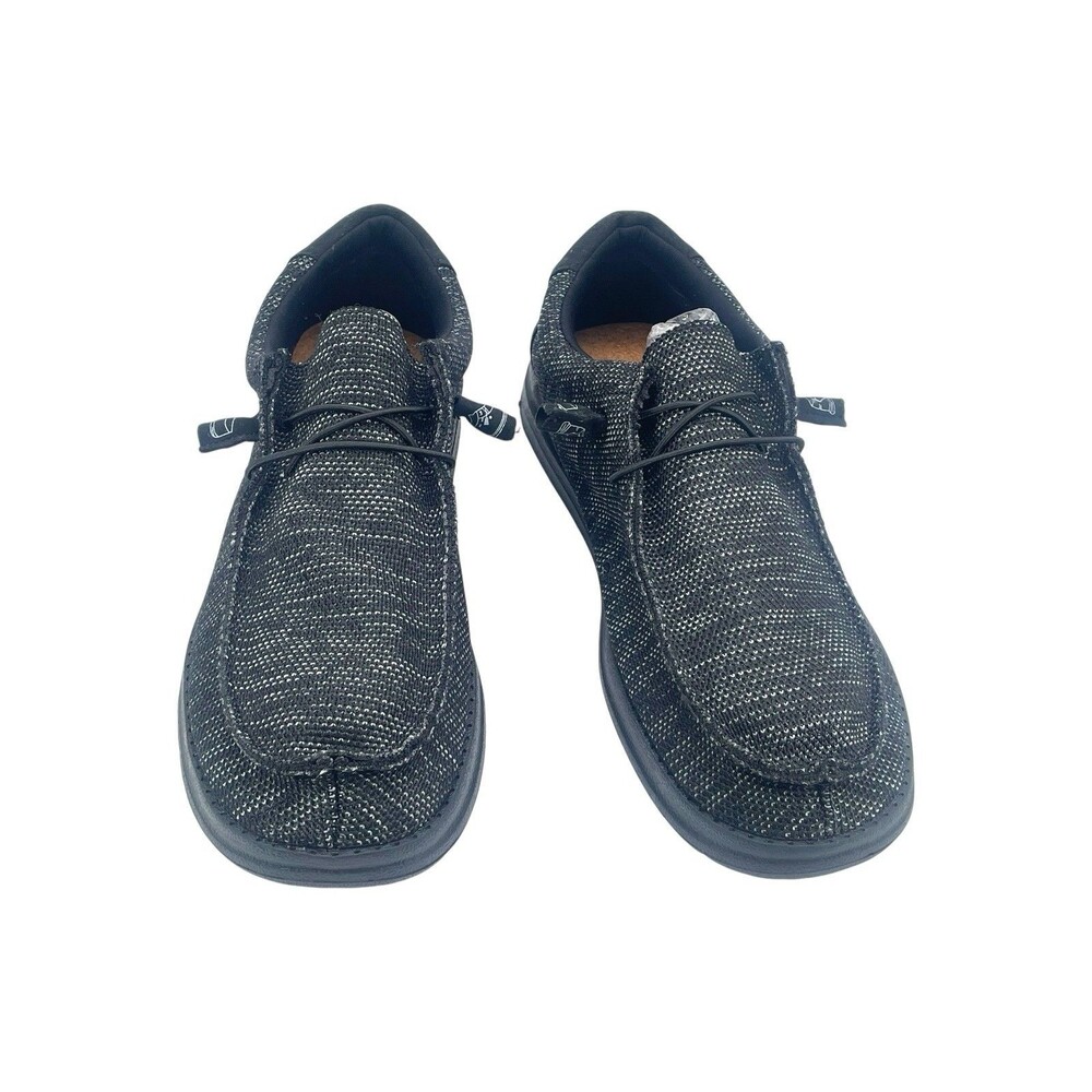 Men’s Comfort Casual Loafers Black Knit Slip On Shoes EU 47 US 13 - Picture 3 of 5